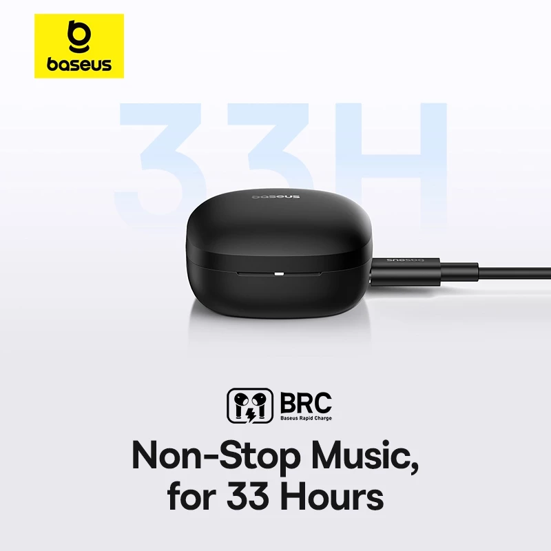 Tai nghe bluetooth không dây BASEUS Bowie E19 TWS chống thấm nước IPX5 ENC