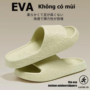Dép EVA Khử Mùi Đế Dày Mùa Hè Nam Nữ Dép Đế Mềm Sử Dụng Tại Nhà Phòng Tắm Chống Trơn Trượt Ra
