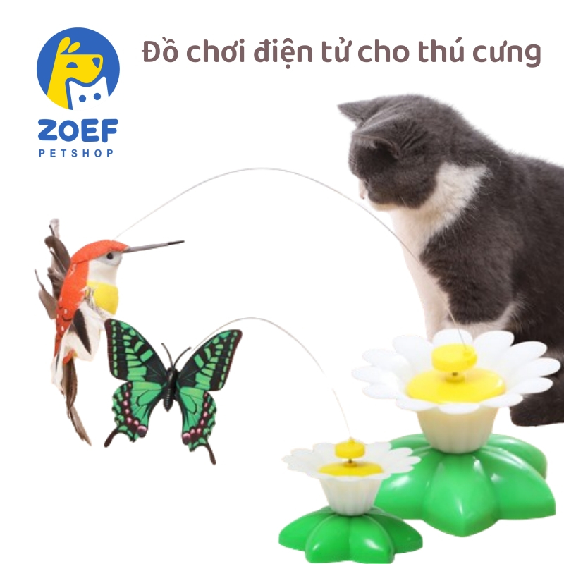 ZOEF Đồ Chơi Mèo Xoay Tự Động Mèo Teaser Điện Bay Bướm Mèo Teaser ...