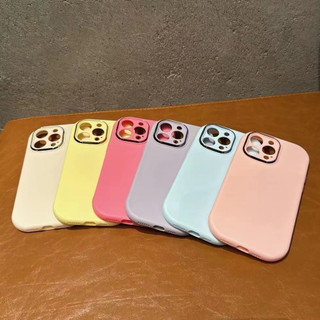 Ốp Điện Thoại Silicone Mềm Trường Hợp Phong Cách Tối Giản Chống Sốc Cho iPhone 15 14 13 12 11 Pro Max 15 Plus