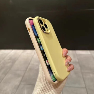 Ốp Điện Thoại Silicone Mềm Trường Hợp Phong Cách Tối Giản Chống Sốc Cho iPhone 15 14 13 12 11 Pro Max 15 Plus