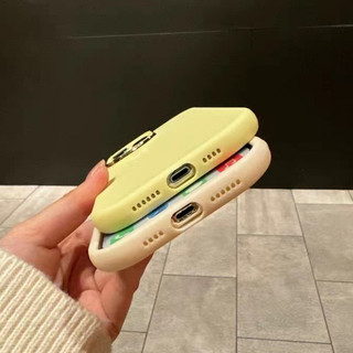 Ốp Điện Thoại Silicone Mềm Trường Hợp Phong Cách Tối Giản Chống Sốc Cho iPhone 15 14 13 12 11 Pro Max 15 Plus