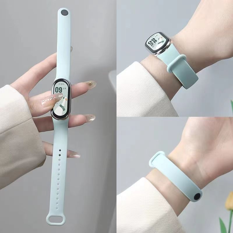 Dành Cho Xiaomi Mi Band 10 9 8 NFC TPU Dây Đeo Silicon Nhiều Màu WatchBand 9 Dây Thay Thế 9 Vòng Tay Thông Minh Phụ Kiện
