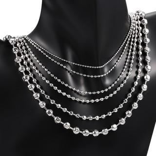 Mới Thép Không Gỉ Lục Giác Hạt Chuỗi Bóng Dây Chuyền DIY Vòng Cổ Vòng Tay Phụ Kiện