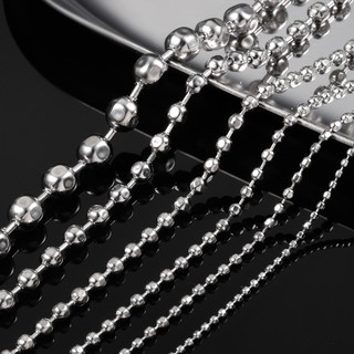 Mới Thép Không Gỉ Lục Giác Hạt Chuỗi Bóng Dây Chuyền DIY Vòng Cổ Vòng Tay Phụ Kiện