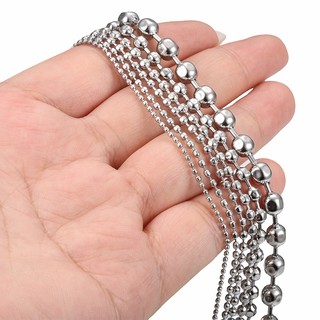Mới Thép Không Gỉ Lục Giác Hạt Chuỗi Bóng Dây Chuyền DIY Vòng Cổ Vòng Tay Phụ Kiện