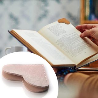 6 Chiếc Da Trái Tim Đánh Dấu Trang Góc Dấu Trang Phụ Kiện Đọc Sách Handmade Dễ Thương Quà Tặng Đọc Sách Cho Người Yêu Đọc Sách
