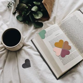 6 Chiếc Da Trái Tim Đánh Dấu Trang Góc Dấu Trang Phụ Kiện Đọc Sách Handmade Dễ Thương Quà Tặng Đọc Sách Cho Người Yêu Đọc Sách