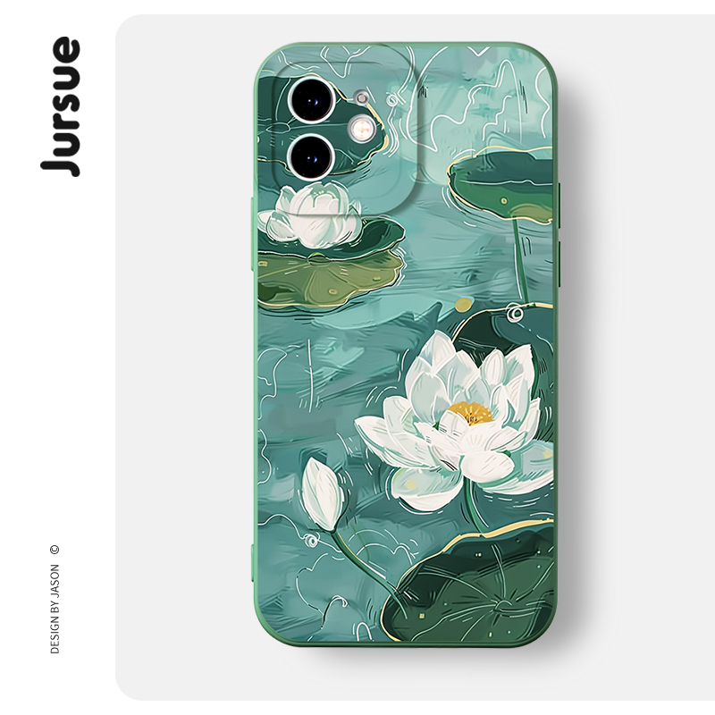 Ốp lưng JURSUE mềm dễ thương đẹp độc lạ cho iPhone 17 Air 16 15 14 13 12 11 Pro Max SE 2020 X XR XS ip 8 7 Plus Y4685Q