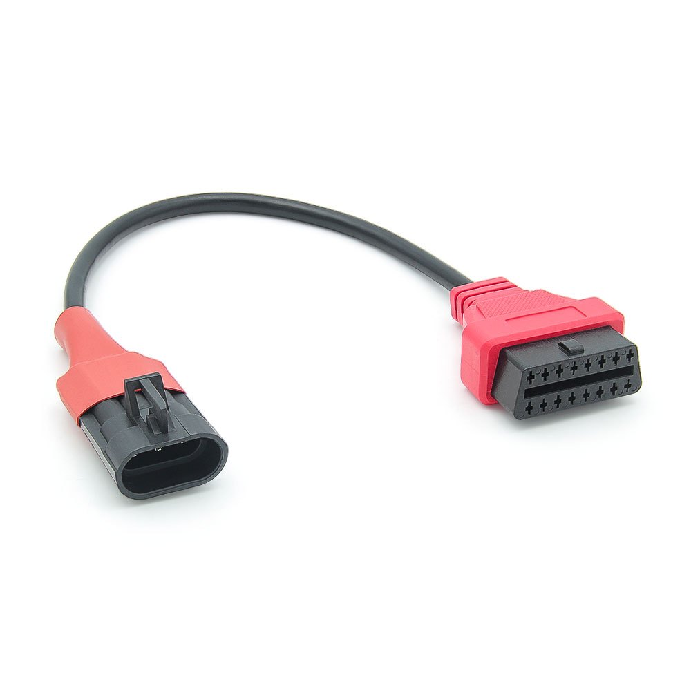 Dành Cho Xe Máy sym 3pin Đến 16pin Cổng OBD 2 OBD2 Ổ Cắm Moto Kết Nối Xe Máy Cáp Chẩn Đoán Cho sym vf3i