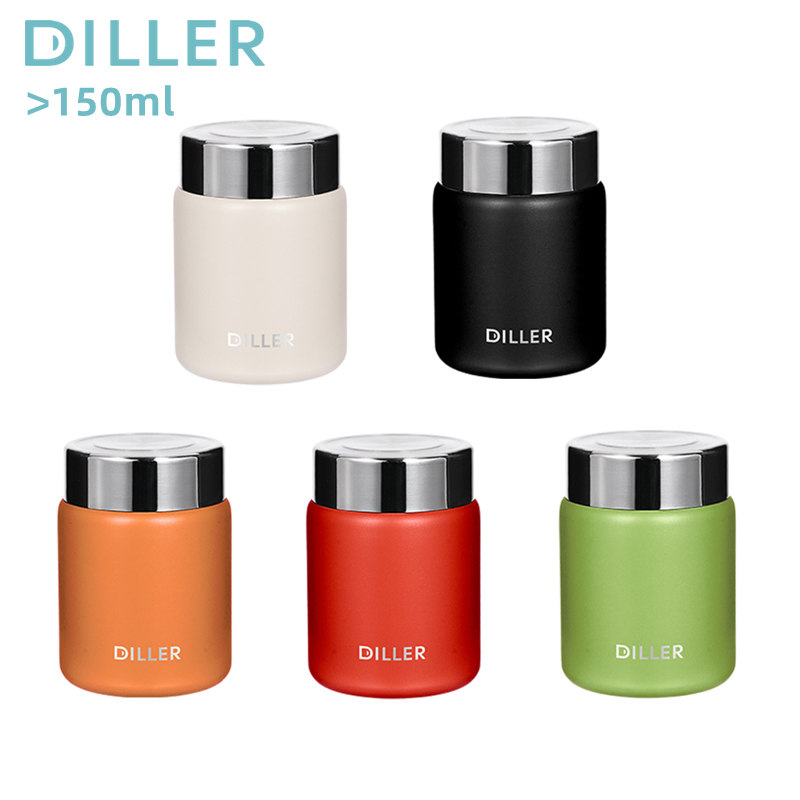 Diller 150ml Mini Thực Phẩm Giữ Nhiệt Bình Inox Chân Không Hộp Đựng Thực Phẩm Hộp Cơm Trưa MLH9163