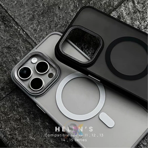 Mới Sang Trọng Mờ Từ Tính Ốp lưng Iphone 15promax Đen Chống Sốc Ốp Lưng iP 15 14 13 12 11 Pro Max Vỏ điện thoại di động pelindung Vỏ Mềm TPU