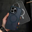 Mới Sang Trọng Mờ Từ Tính Ốp lưng Iphone 15promax Đen Chống Sốc Ốp Lưng iP 15 14 13 12 11 Pro Max Vỏ điện thoại di động pelindung Vỏ Mềm TPU