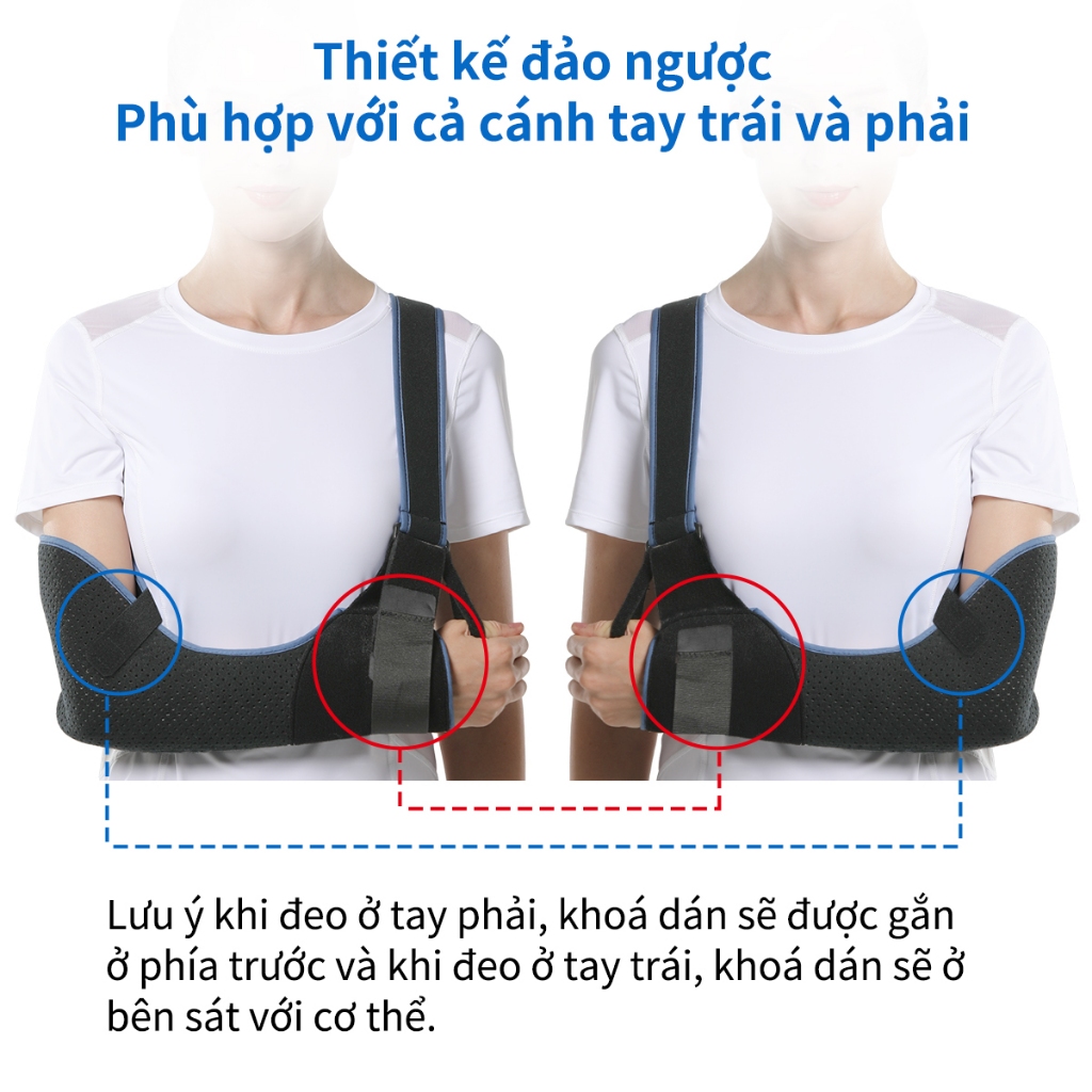 Ảnh Đai đeo tay VELPEAU thoáng khí và thân thiện với làn da chuyên dùng cho gãy xương tay hoặc trật khớp vai 3