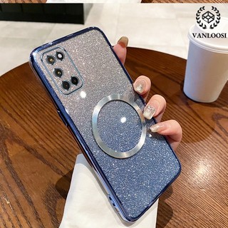 ốp lưng OPPO A52 A92 Vỏ điện thoại mạ điện cạnh thẳng phim flash Vỏ mềm silicon chống rơi ống kính có bảo hiểm toàn diện