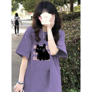 HIIXIIVI Áo thun nữ cotton tay ngắn oversize plus size 6XL, dáng rộng, thương hiệu địa phương