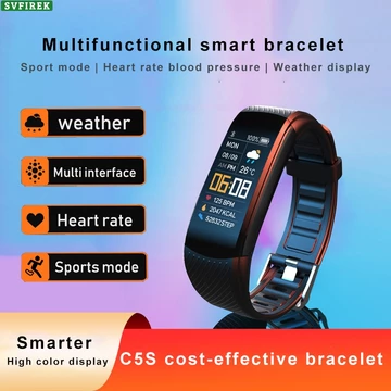 C5S Vòng Tay Thông Minh Đo Nhịp Tim Huyết Áp Bước Theo Dõi Giấc Ngủ Thể Dục Vòng Tay Thể Thao Đồng Hồ Thông Minh