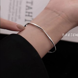 DREJEW Vòng tay thời trang đơn giản xoắn, vòng tay mới cao cấp, thiết kế thích hợp thời trang, trang sức tay phong cách lạnh lùng dành cho nữ