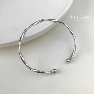DREJEW Vòng tay thời trang đơn giản xoắn, vòng tay mới cao cấp, thiết kế thích hợp thời trang, trang sức tay phong cách lạnh lùng dành cho nữ
