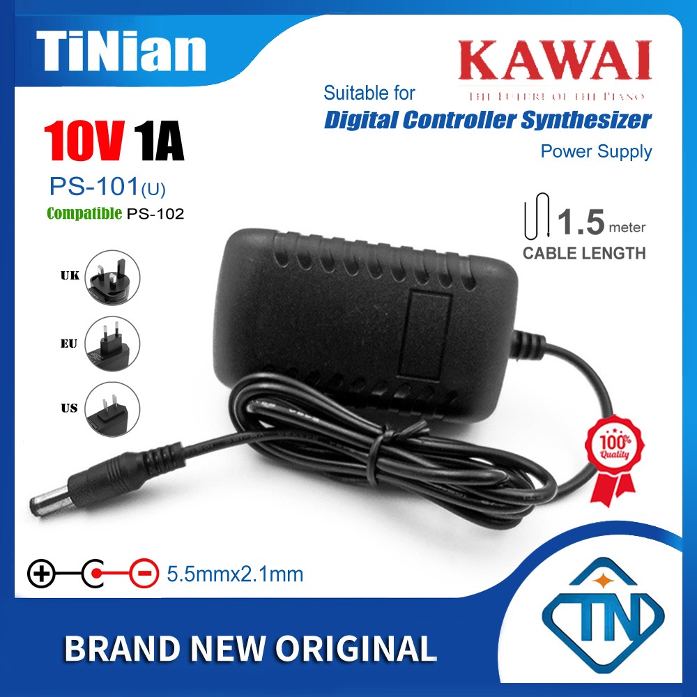Bộ chuyển đổi AC / DC 10V 1A PS-101 PS-102 cho Kawai X50-D Q-80 Q-80EX ...