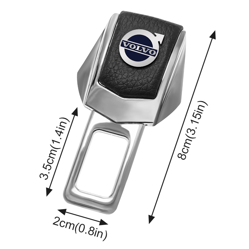 1 Cái / 2 Chiếc Cao Cấp Dây An Toàn Ô Tô Khóa Khóa Dây An Toàn Ô Tô Cảnh Báo Nút Chặn Cắm Cho Volvo XC90 XC70 XC60 V40 V50 V60 S50 S60 S70 S90