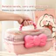 Hộp Nhựa 3 Tầng Đựng Đồ Dùng / Dây Buộc Tóc Tiện Dụng ji0z