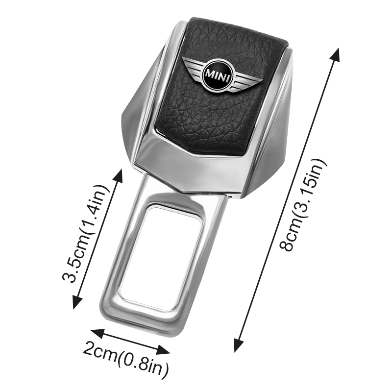1 Cái / 2 Chiếc Đai An Toàn Ô Tô Chống Trơn Trượt Chèn Khóa Logo Ô Tô Dây An Toàn Khóa Chết Chốt Cho Mini Cooper One S R50 R53 R56 R60 F55 F56 R57