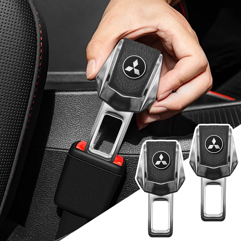 1 Cái / 2 Chiếc Độ Bền Dây An Toàn Ô Tô Chốt Quốc Huy Ô Tô Dây An Toàn Chống Cánh Tay Âm Thanh Cắm Cho Mitsubishi ASX Lancer Pajero Outlander L200 EVO Lancer