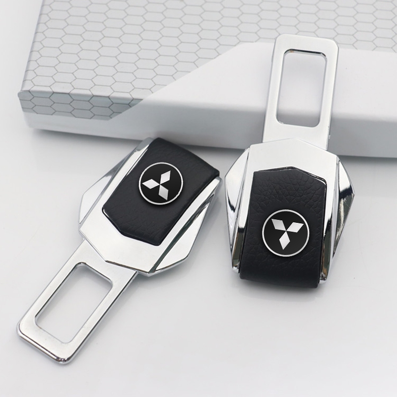1 Cái / 2 Chiếc Độ Bền Dây An Toàn Ô Tô Chốt Quốc Huy Ô Tô Dây An Toàn Chống Cánh Tay Âm Thanh Cắm Cho Mitsubishi ASX Lancer Pajero Outlander L200 EVO Lancer