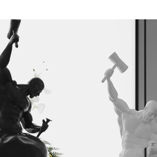 LOVIVER Bộ sưu tập Tượng chạm khắc truyền cảm hứng Tượng trang trí nhà tối giản, cho
