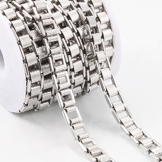 Dây chuyền đồng hồ vuông thủ công bằng thép không gỉ DIY Trang sức Phụ kiện thủ công