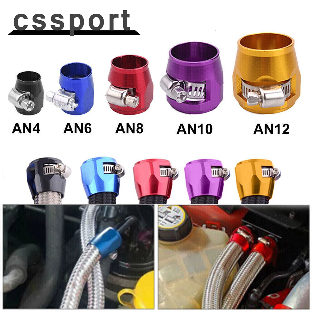 Bộ hoàn thiện ống nhiên liệu ô tô AN4 / AN6 / AN8 / AN10 / AN12 / 42mm-50mm Phụ kiện sửa đổi nhôm