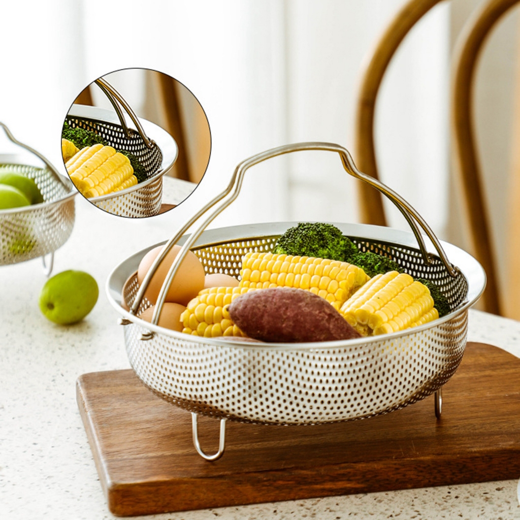 Rổ Hấp Bánh Bao Bằng Thép Không Gỉ Tiện Lợi Cho Nhà Bếp