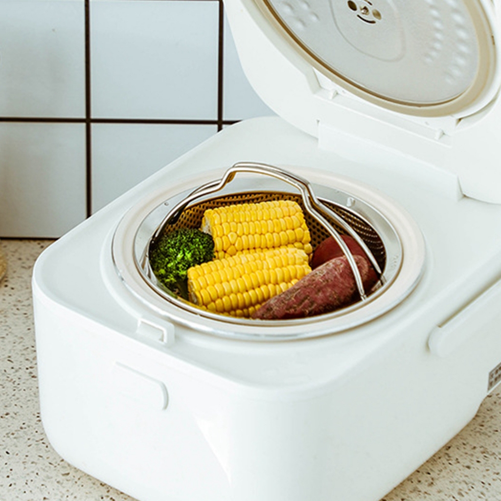 Rổ Hấp Bánh Bao Bằng Thép Không Gỉ Tiện Lợi Cho Nhà Bếp