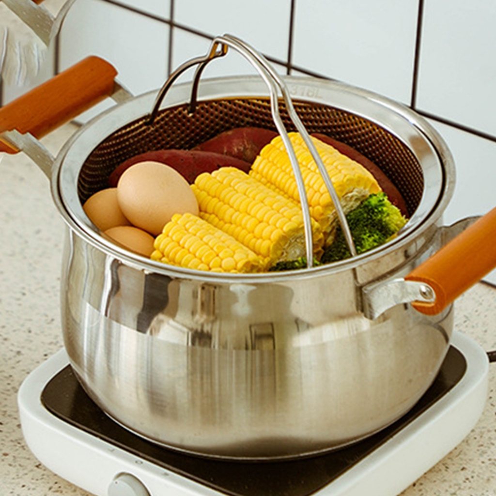 Rổ Hấp Bánh Bao Bằng Thép Không Gỉ Tiện Lợi Cho Nhà Bếp