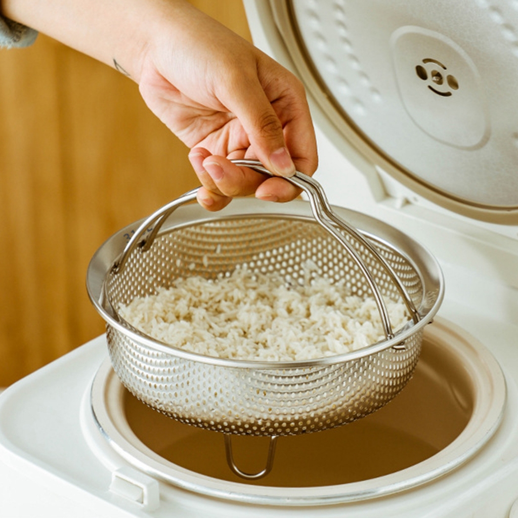 Rổ Hấp Bánh Bao Bằng Thép Không Gỉ Tiện Lợi Cho Nhà Bếp