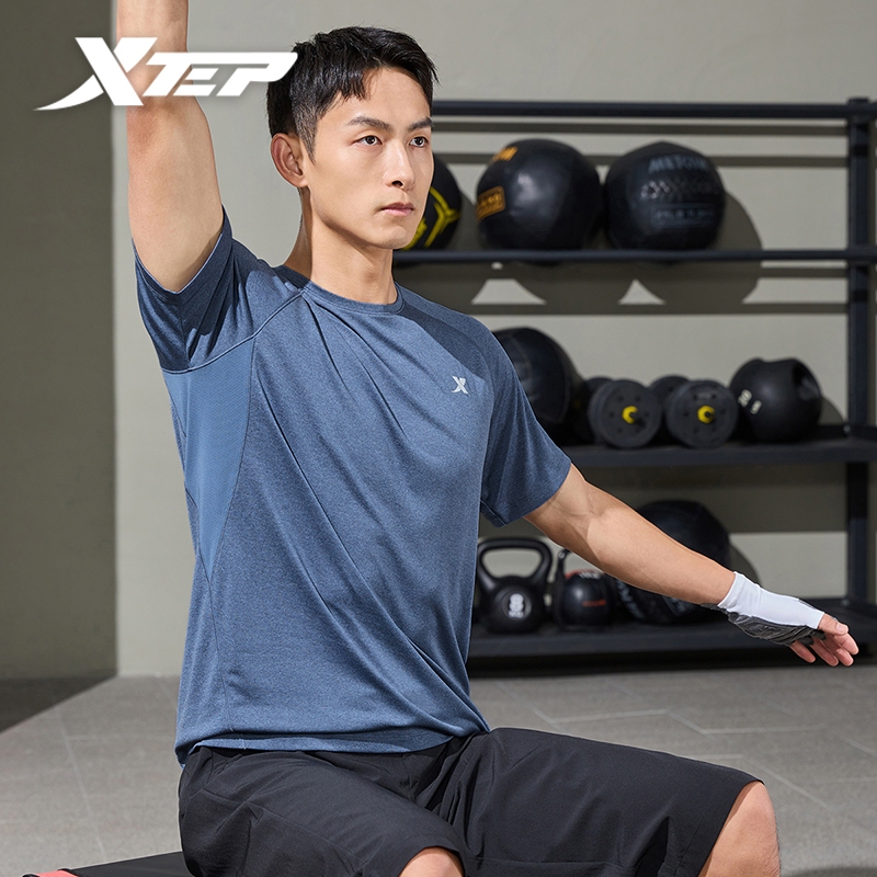 Áo nam XTEP giản dị đơn giản thoải mái Thời trang thường ngày
