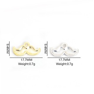 20 Chiếc Dễ Thương Nhiều Màu Sắc ria mép Men Nhỏ Giọt Dầu Quyến Rũ Cho DIY Vui Vẻ Vòng Cổ Móc Khóa Dây Xích Điện Thoại Mini Quý Ông Râu Tạo Kiểu Mặt Dây Chuyền Sáng Tạo Nữ Trang Làm Phụ Kiện