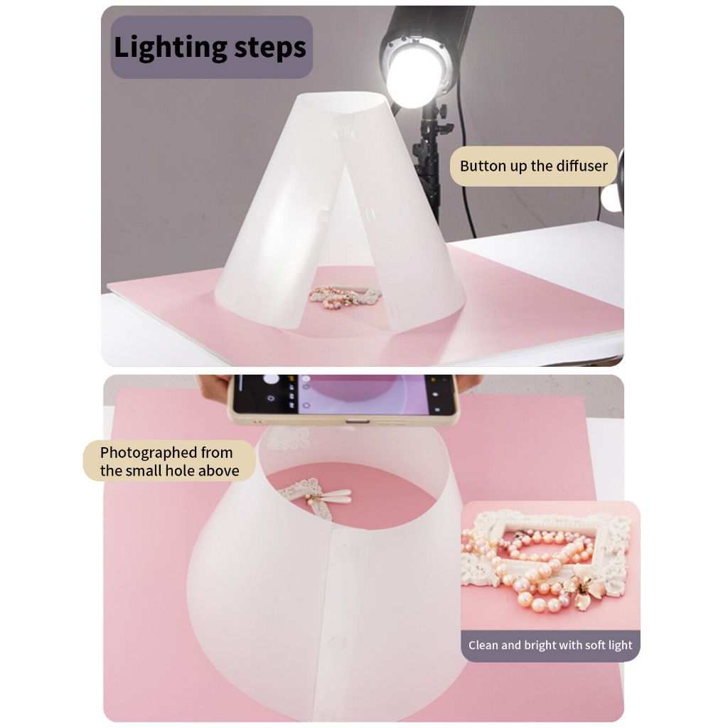 Ảnh Dụng cụ khuếch tán ánh sáng SELENS mềm phản quang dùng làm đạo cụ chụp ảnh cho trang sức 2