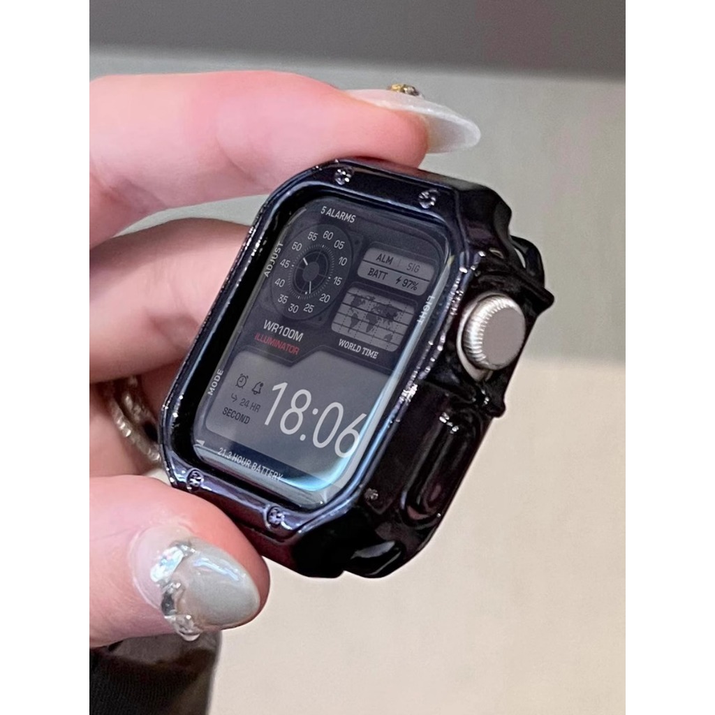 Ốp Bảo Vệ Khung Nam Nữ Cơ Mềm Silicon Chống Sốc Khung Chống Sốc Cho Apple Watch S11 SE3 Ultra3 S10 S9 S8 SE S7 S6 Ultra 49mm 46mm 42mm 40mm 44mm 41mm 45mm Iwatch Case