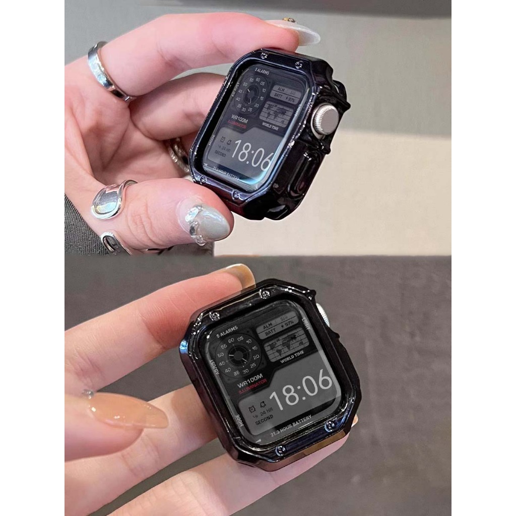 Ốp Bảo Vệ Khung Nam Nữ Cơ Mềm Silicon Chống Sốc Khung Chống Sốc Cho Apple Watch S11 SE3 Ultra3 S10 S9 S8 SE S7 S6 Ultra 49mm 46mm 42mm 40mm 44mm 41mm 45mm Iwatch Case