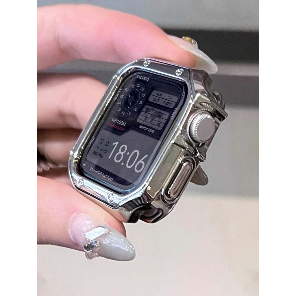 Ốp Bảo Vệ Khung Nam Nữ Cơ Mềm Silicon Chống Sốc Khung Chống Sốc Cho Apple Watch S11 SE3 Ultra3 S10 S9 S8 SE S7 S6 Ultra 49mm 46mm 42mm 40mm 44mm 41mm 45mm Iwatch Case