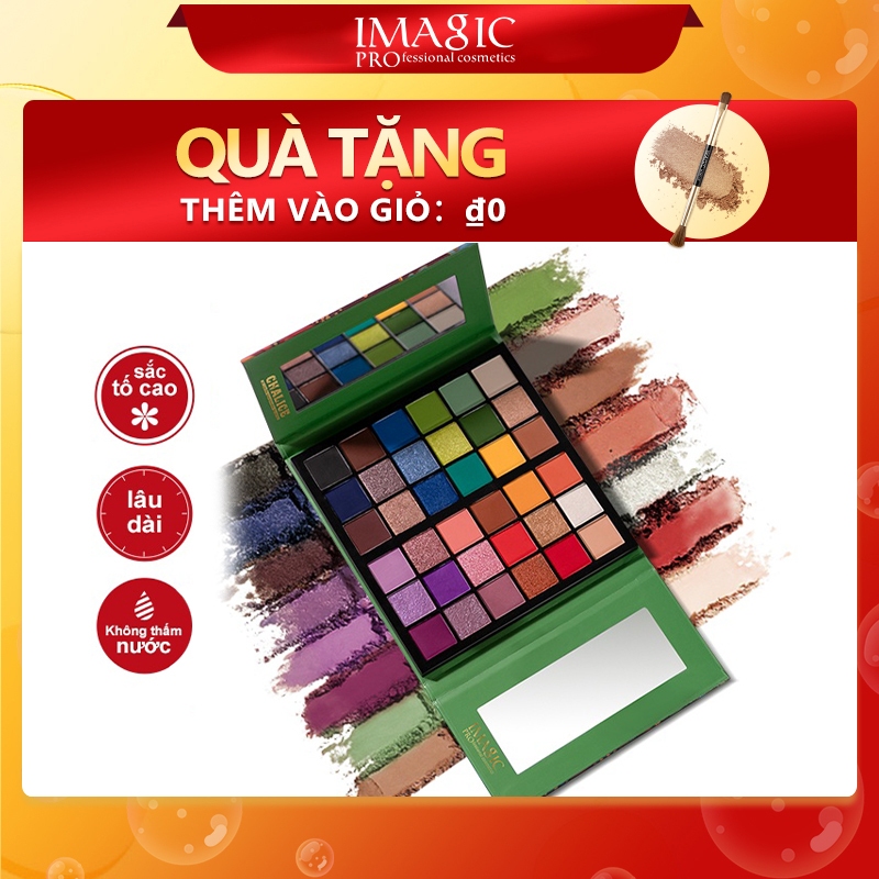 Ảnh IMAGIC Bảng Phấn Mắt 36 Màu Lì Và Ánh Nhũ Kết Hợp Trang Điểm Mắt Nổi Bật 240g 1