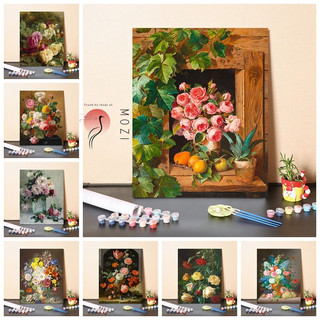 MOZI✨Hoa Cây 40 * 50CM tranh tô màu theo số tranh số hóa tranh sơn dầu số hoá tranh sơn dầu số hoá Số Tranh Sơn Dầu Số Tranh Làm Đầy Tranh Vẽ Tay Tranh Vẽ Tay DIY Sắp Xếp Hoa Nghệ Thuật Tranh Sơn Dầu Vượt Qua Thời Gian Giải Trí Giải Nén