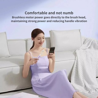 Bàn chải đánh răng điện Xiaomi Mijia Sonic T302 IPX8 Sạc không dây chống nước 4 đầu bàn chải Bàn chải đánh răng điện tử Sonic