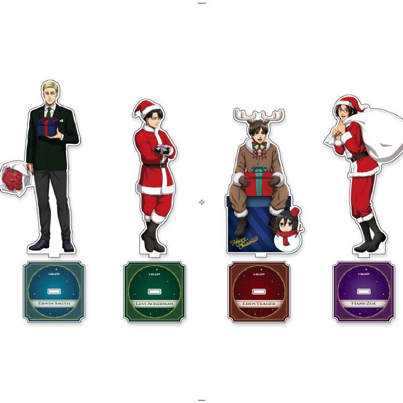 Tấn Công Titan Anime Acrylic Đứng Shingeki no Kyojin Levi Erwin Eren Hange Cosplay Giáng Sinh Series Hình Mô Hình Búp Bê Trang Trí Đồ Chơi Quà Tặng