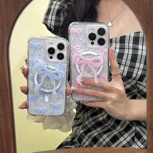 Ốp lưng mềm iPhone 15promax 15pro 15 15plus họa tiết nơ nhỏ cho 11 14 14pro max 12PRO 13pro 13promax Ốp lưng tpu