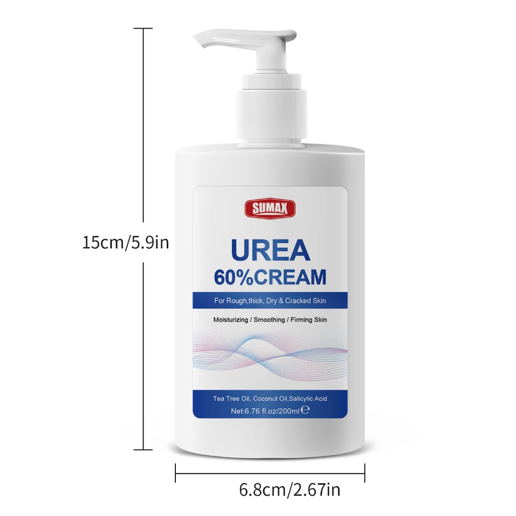 Ảnh Kem dưỡng urê 60% - chứa dầu cây trà, dầu dừa và axit salicylic - kem tay urê để nứt - dưỡng ẩm, làm mịn và săn chắc da 3