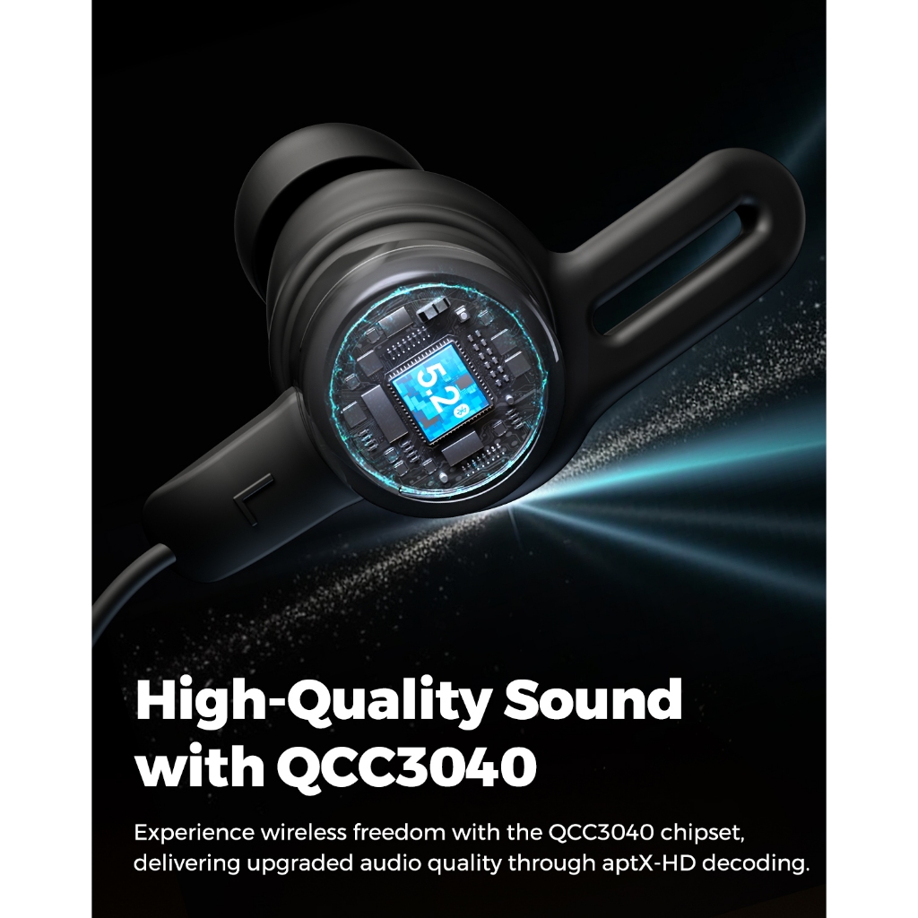 Ảnh SoundPEATS Q35HD+ Tai nghe không dây Bluetooth 5.2 có tai nghe nhét tai thời gian chơi APTX-HD 17Hrs 2