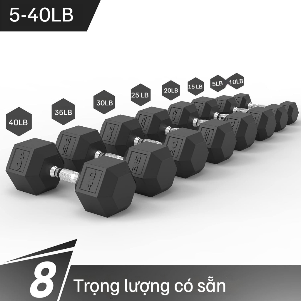 Tạ Tay Lục Giác Bọc Cao Su,Tạ Tập Tay Dụng Cụ Thể Thao Tại Nhà Chống Đẩy.
